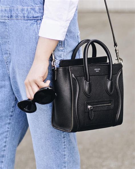 celine mini nano luggage bag|celine mini luggage tote bag.